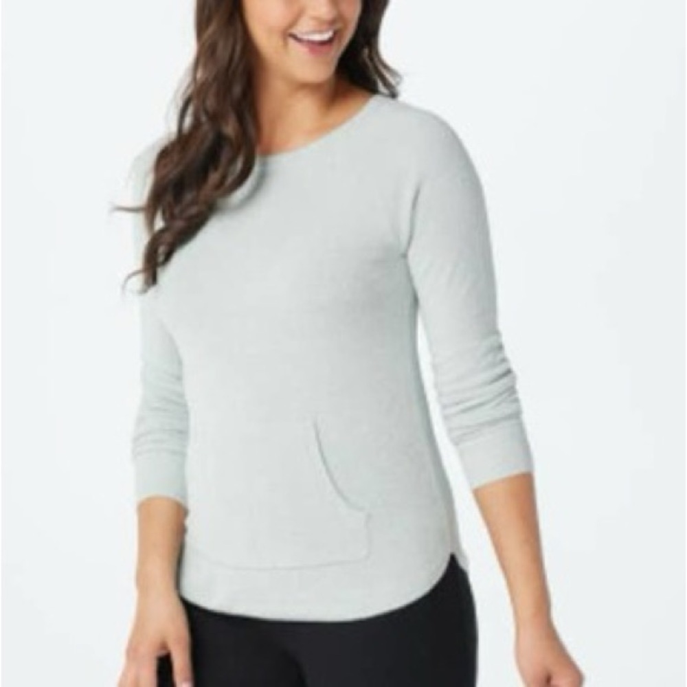Barefoot Dreams Cozychic Ultra Lite Raglan Sleeve Pullover Sweater Womens Small